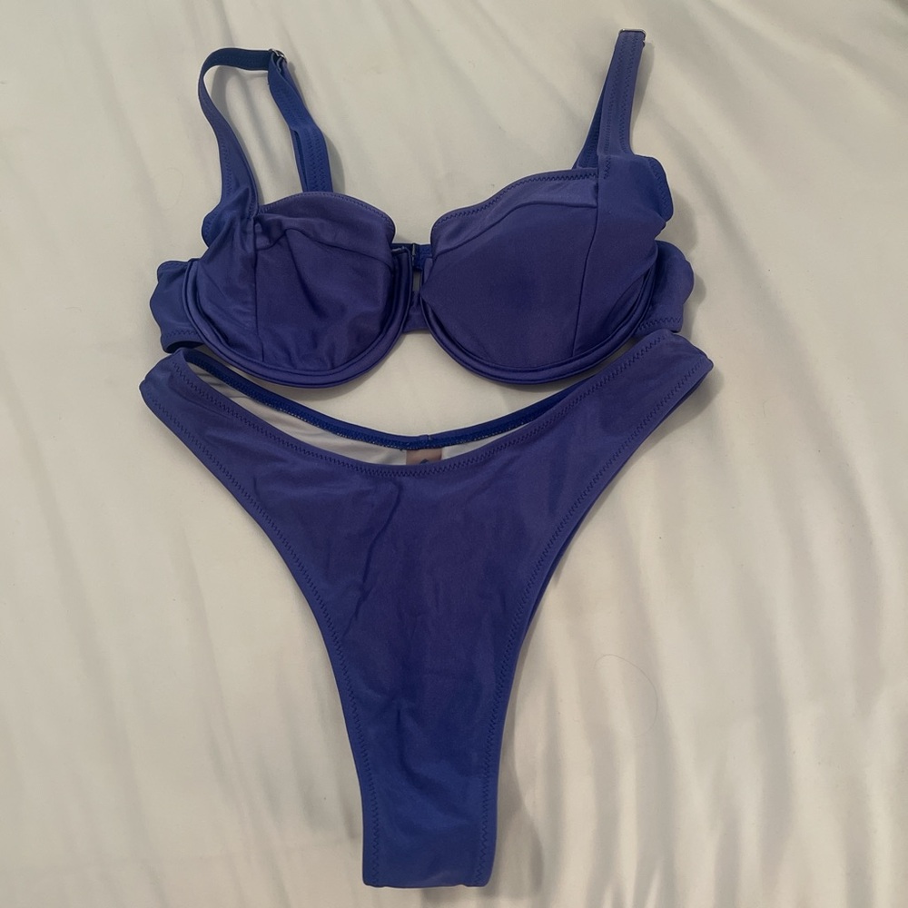 royal blue bikini set
